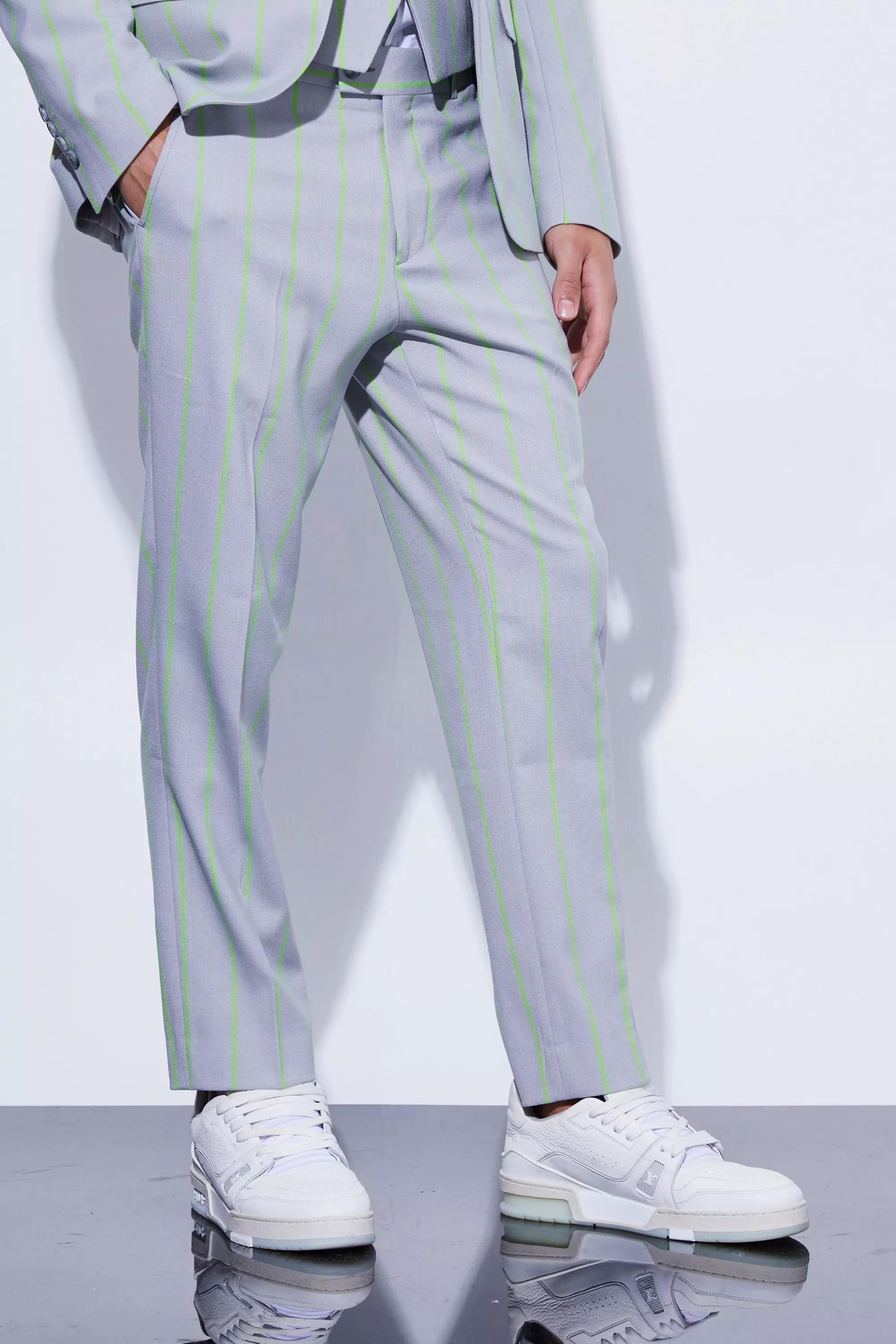 Mens best sale trousers stripe